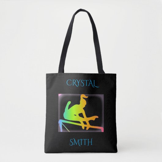 GYMNASTIEK GEPERSONALISEERD STEVIG POLYESTER TAS! DRAAGTAS (Voorkant)