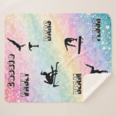 Gymnastiek Gepersonaliseerde Vault, Bars, Beam & F Sherpa Deken (Voorkant (horizontaal))