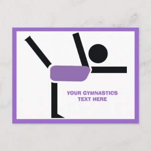 Gymnastiek geschenken, gymnastiek performer briefkaart
