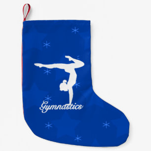 Gymnastiek Girl Blue Stars Kleine Kerstsok