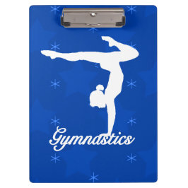 Gymnastiek Girl Blue Stars Klembord