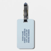 Gymnastiek Girl Cute Custom Bagagelabel (Achterkant verticaal)