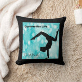 Gymnastiek gooit kussen, gepersonaliseerde naam. kussen (Deken)
