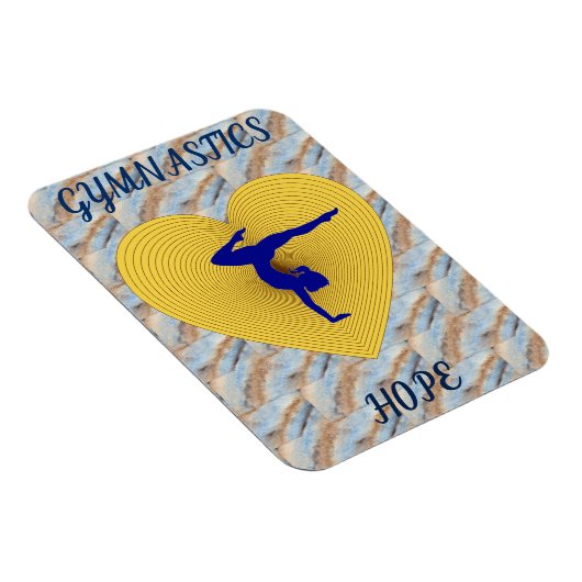 Gymnastiek gouden hart met gymnastiek magneet (Rechterzijde)