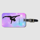 Gymnastiek Gradiënt w/ Naam van gymnast Bagagelabel (Voorkant (horizontaal))