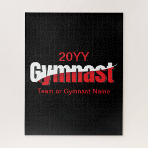 Gymnastiek - Gymnast Abstract Woordkunst Swish Legpuzzel