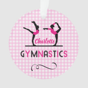 Gymnastiek Gymnast Cute Pink Persoonlijk Ornament