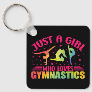 Gymnastiek Gymnast Gewoon Een Meisje Die Van Gymna Sleutelhanger