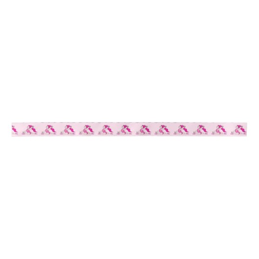 Gymnastiek: Gymnast in roze 1,5 inch Lint (Voorkant)