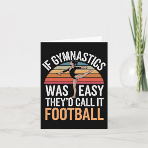 Gymnastiek Gymnast Meisje Cartwheel Zwart Uni-kind Kaart