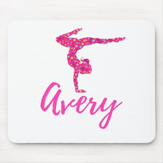 Gymnastiek Gymnast Name Avery Muismat (Voorkant)
