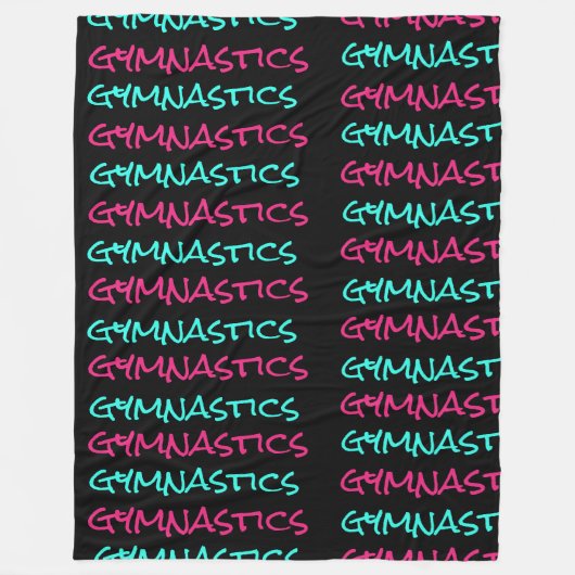 Gymnastiek Gymnast Scribble Fleece Blanket (Voorkant)