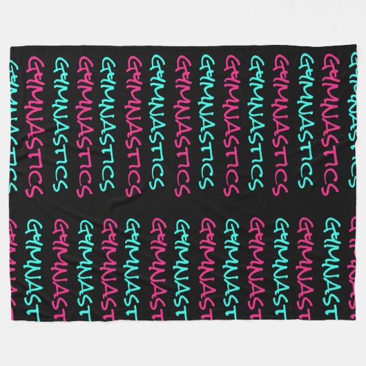 Gymnastiek Gymnast Scribble Fleece Blanket (Voorkant (Horizontaal))