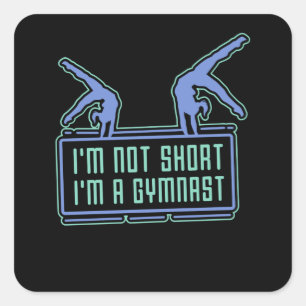 Gymnastiek Gymnastiek Vierkante Sticker