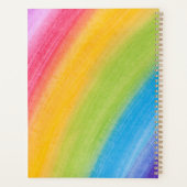 Gymnastiek Handstand Rainbow Funky Sketch Planner (Achterkant)