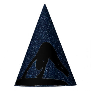 Gymnastiek "Happy Birthday" Blue Sparkle Vault Feesthoedjes