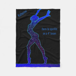 Gymnastiek in spaarbalseam fleece deken