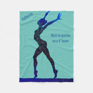 Gymnastiek in spaarbalseam fleece deken