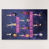 Gymnastiek is beter bij vrienden legpuzzel (Horizontaal)