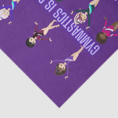 Gymnastiek is beter bij vrienden tissuepapier (Detail)