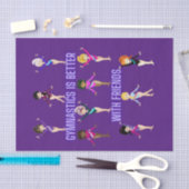 Gymnastiek is beter bij vrienden tissuepapier (Craft)