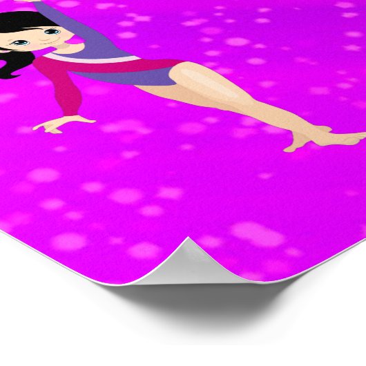 Gymnastiek is beter met vriendjes poster (Hoek)