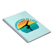 Gymnastiek is het Blauwgroen leven van de mooie Su Notitieboek (Rechterzijde)