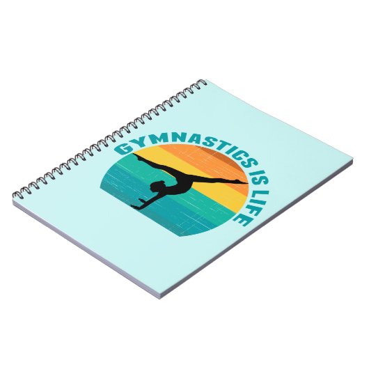 Gymnastiek is het Blauwgroen leven van de mooie Su Notitieboek (Linkerzijde)
