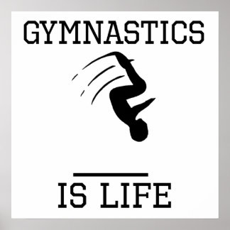 Gymnastiek is leven poster