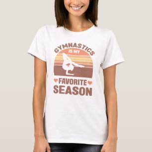 Gymnastiek is mijn favoriete snor uit de seizoensp t-shirt