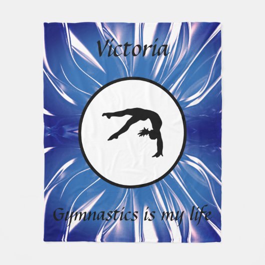 Gymnastiek is mijn leven - Custom Gymnast Tumble Fleece Deken (Voorkant)