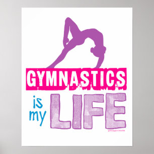Gymnastiek is mijn leven poster