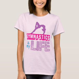 Gymnastiek is mijn leven t-shirt
