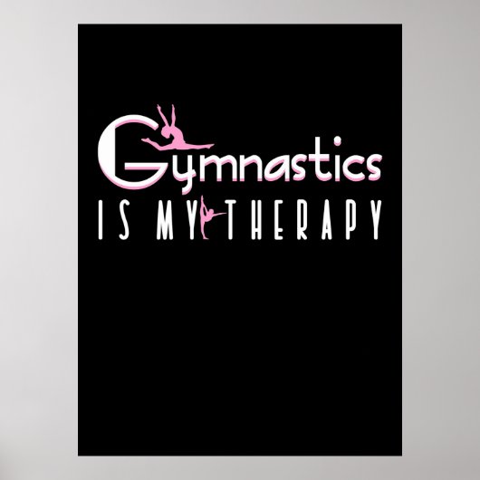 Gymnastiek is mijn therapie poster (Voorkant)