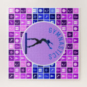 Gymnastiek Kerst thema puzzel Legpuzzel (Horizontaal)