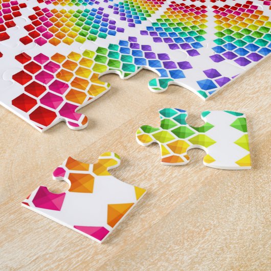Gymnastiek kleurige puzzel voor meisjes. legpuzzel (Zijkant)