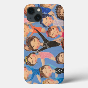 Gymnastiek kleurrijk patroon cadeau iPhone 13 hoesje