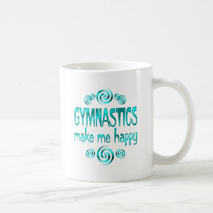 Gymnastiek maak me gelukkig koffiemok