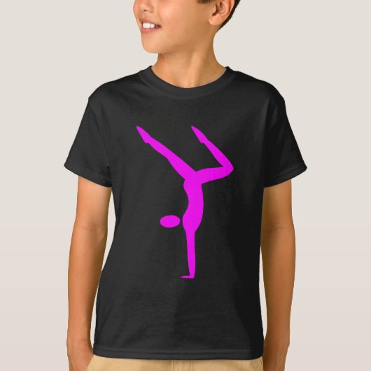 Gymnastiek - Magenta T-shirt (Voorkant)