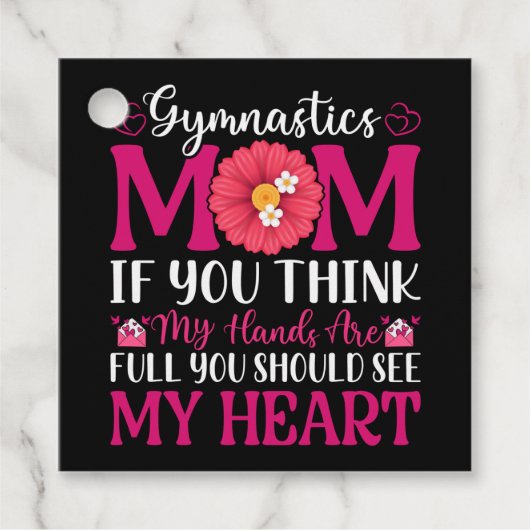 Gymnastiek mam bedankjes labels (Voorkant)