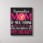 Gymnastiek mam canvas afdruk (Voorkant)