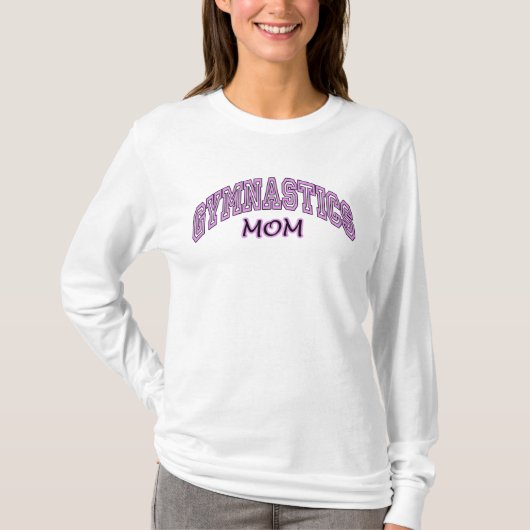 Gymnastiek Mam Long Slaped Shirt (Voorkant)