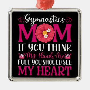 Gymnastiek mam metalen ornament