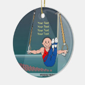 Gymnastiek - Mannelijk Keramisch Ornament (Links)