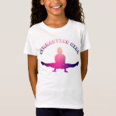 Gymnastiek Meisje Galaxy Roze Paarse T-shirt (Voorkant)