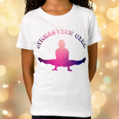 Gymnastiek Meisje Galaxy Roze Paarse T-shirt