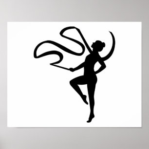 Gymnastiek meisje poster