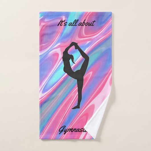 Gymnastiek Meisjes 3-delige handdoekset w / Haar n Bad Handdoek (Handdoek)