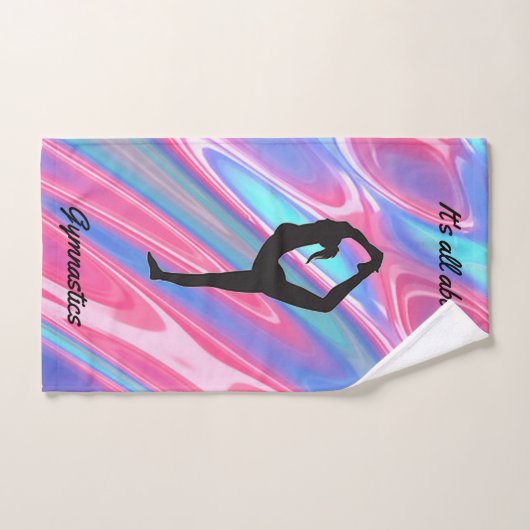 Gymnastiek Meisjes 3-delige handdoekset w / Haar n Bad Handdoek (Handdoek)