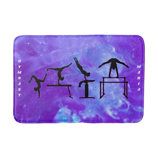 Gymnastiek Meisjes Galaxy Bath Mat (Voorkant)